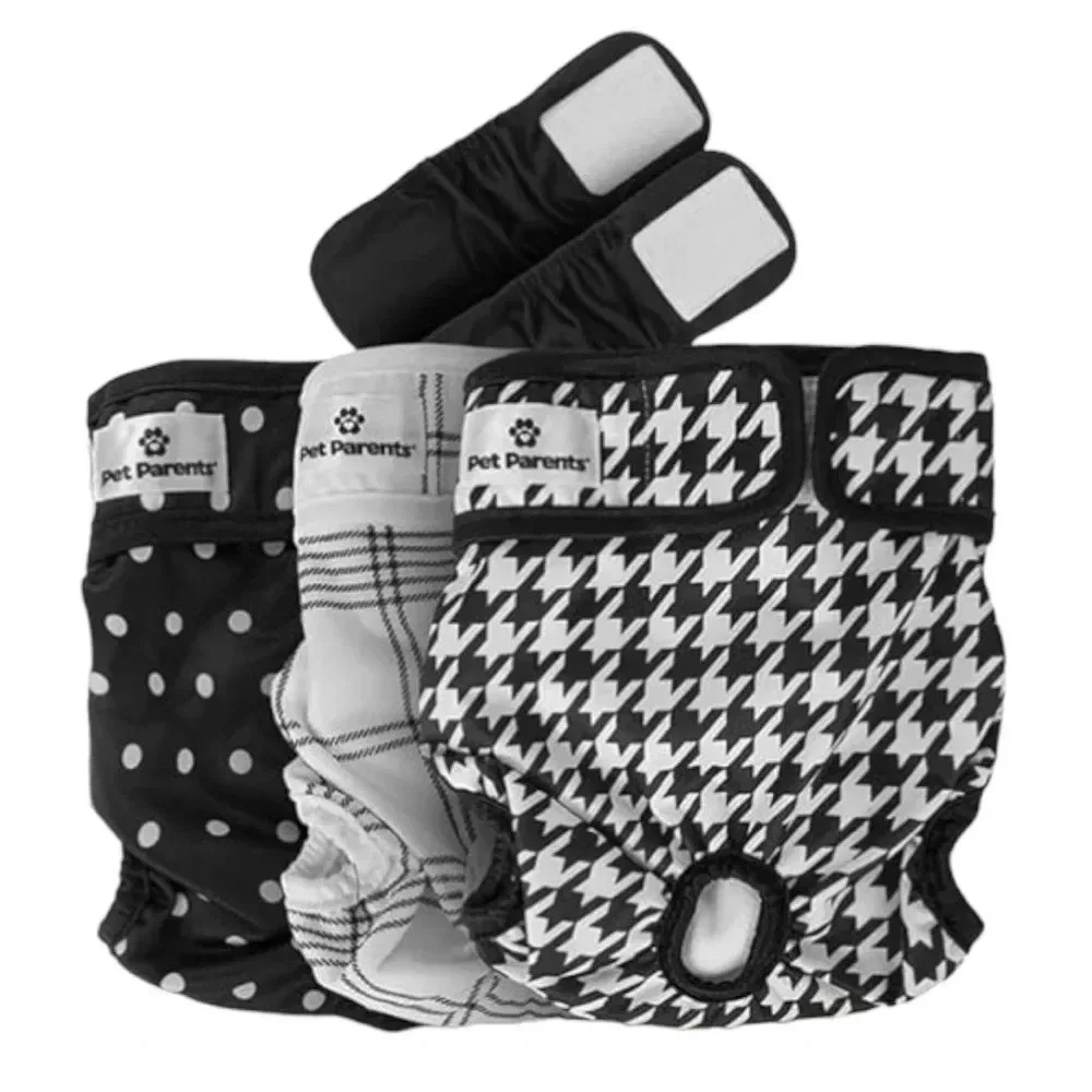 NWB Premium Washable Dog Diapers & Extenders, (3pack) of Male Female Dog Diapers